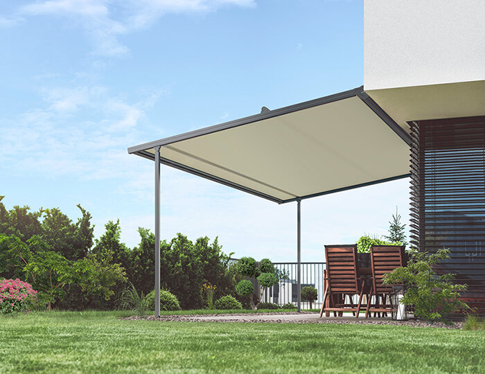 Terrassenbeschattung mit Pergola-Markise
